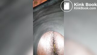 An unusual toilet chair