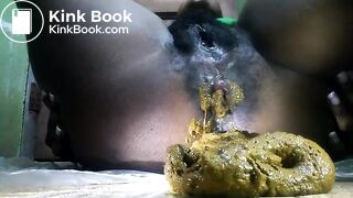 Ebony's huge mushy shit