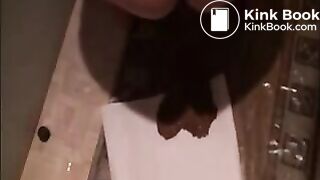 Mature woman shitting diarrhea on the floor