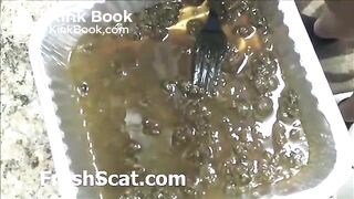 BustyBBWWithHairyPussyShitsAndPissesAndThenBakesBrowniesWithScat