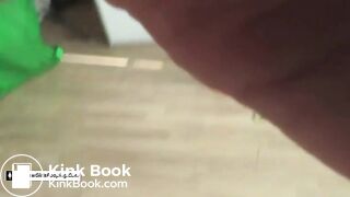 Pauline shits two days' worth of poop into a bucket