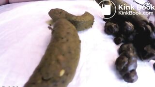 Monster turd and anal dildo