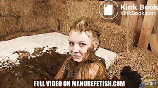 City Girl Emily Manure Spa Teaser - playing in cowshit