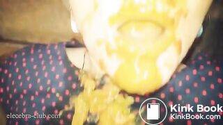 Elecebra - smelly bitter diahrrea and cock juice swallowing