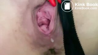 Italian lady's huge plate shit