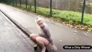 OUTDOOR SCAT SHIT & PISS SLUTS COMPILATION