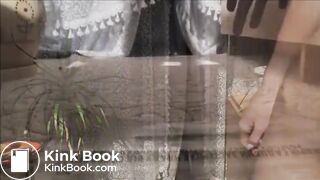 Super cute ass shows us her most private act