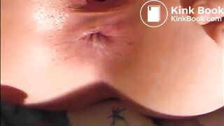 Anal fucked girl with ass full of shit