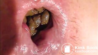 Anal fucked girl with ass full of shit