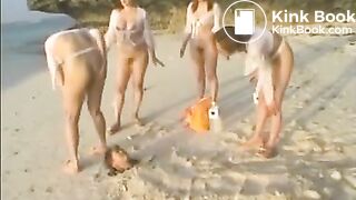 lesbian scat orgy on the beach 2018 aot 004