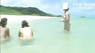 lesbian scat orgy on the beach 2018 aot 004