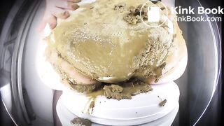 Huge messy poops on the toilet seat