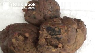 Raunchy poop off the side table