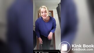 English blonde drops a pile