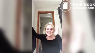 English blonde drops a pile