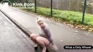OUTDOOR SCAT SHIT & PISS SLUTS COMPILATION
