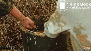 Horse Dung Lesbian - two girls love fucking covered in horse shit