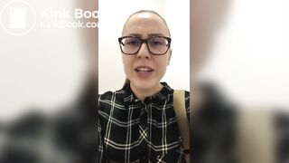 Big poop on the floor of a hospital toilet