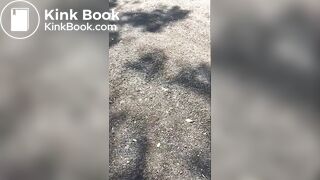 Big poop on the floor of a hospital toilet