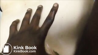 Interracial anal fucking with shit