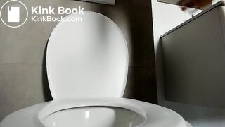 Closeup toilet poop