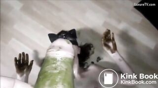 Masked scat wife