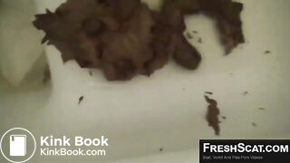 Cute Japanese girl shitting