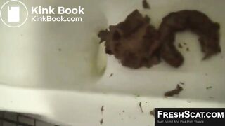 Cute Japanese girl shitting