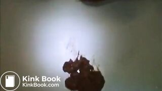 Small tits girl shitting on panty