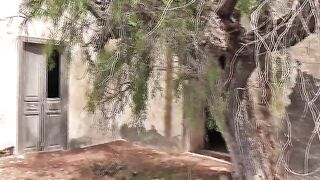 MiaRoxxx pooping in an abandoned house