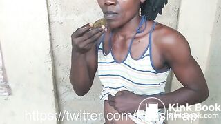 Pinky prada - a nice, quick but huge, soft shit outside in nigeria