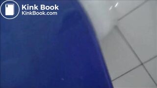 Big butt milf shitting in the toilet