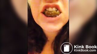 scat chubby selfie shit eating girl 2