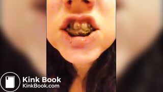 scat chubby selfie shit eating girl 2