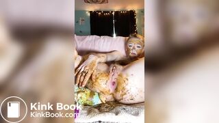 Hot-cutiepie-takes-huge-shit-smears-her-body-with-it-fucks-her-sweet-gaping-ass-and-tastes-her-shit