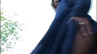 Amateur poops outdoor