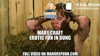 Mary Craft Erotic Fun in Dung - cow shit eating