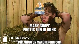 Mary Craft Erotic Fun in Dung - cow shit eating