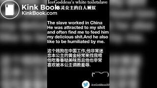 white toilet slave for asian domme