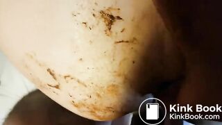 Shitty fuck in vagina and in ass