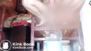 Chair Squirting Into Bowl With Wet Poop Fill