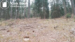 Huge poop in the pine woods