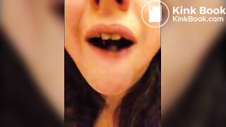 scat chubby selfie shit eating girl 1