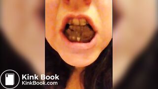scat chubby selfie shit eating girl 1