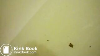 poop - COM - Go Ahead She Isn't Looking! BBW Shits and plays with pussy in bath