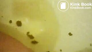poop - COM - Go Ahead She Isn't Looking! BBW Shits and plays with pussy in bath