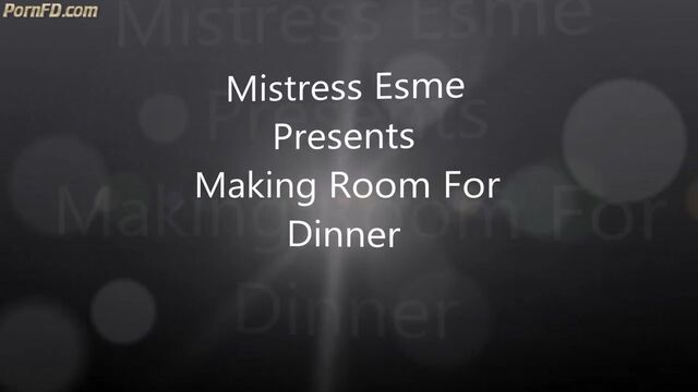 Mistress Esme - Toilet Slavery - Making room for dinner