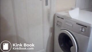 Hot butt milf shitting standing up