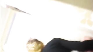 Fingering asshole making her shitting