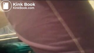 Woman shitting on her pants